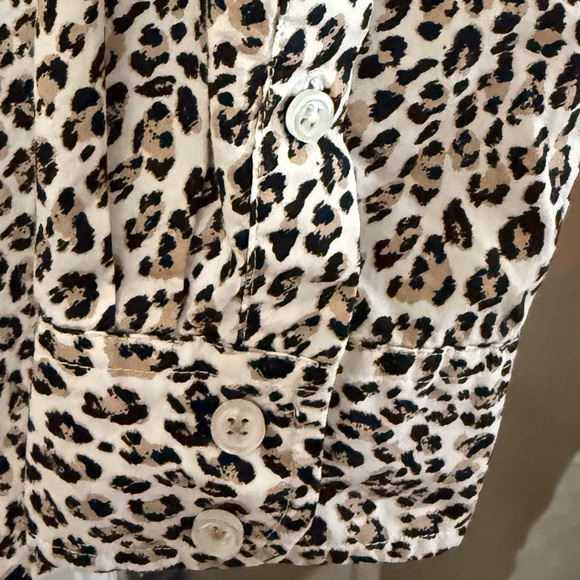 Talbots Women's Leopard Print Button Down Shirt - Picture 8 of 8